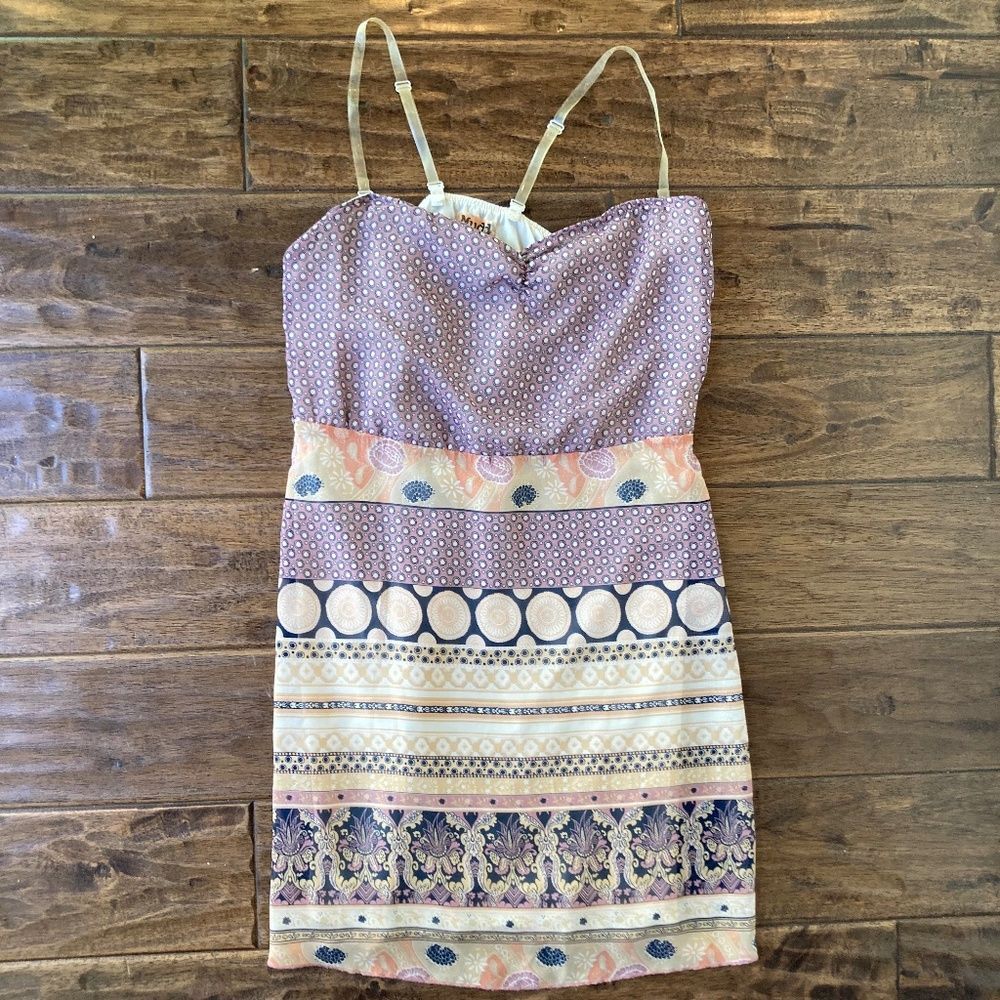 Vintage 00s Mudd Dress Removable Clear Straps sz Small